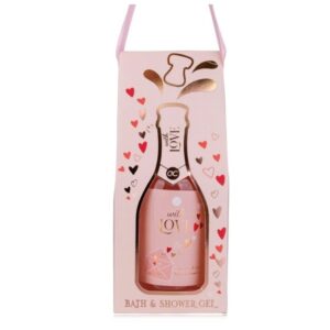 WITH LOVE 180ml douchegel in champagne fles look