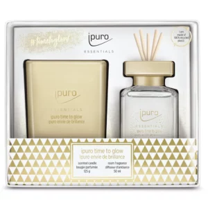 Essentials diffuser 50ml + kaars 125g Time to glow