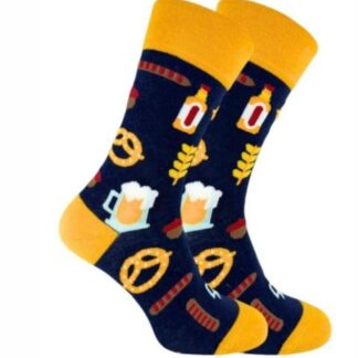 Bier Cadeau Sokken – Comfortabele Biersokken met Gekleurd Design (maat 43-46)